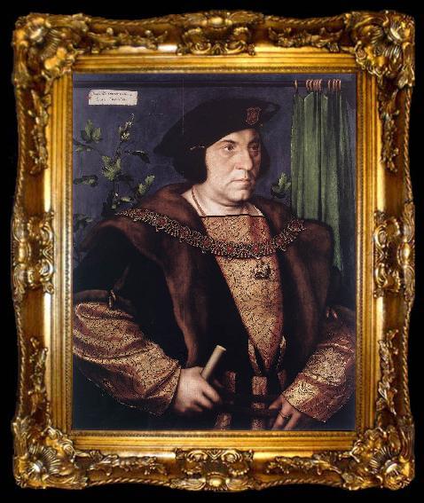 framed  HOLBEIN, Hans the Younger Portrait of Sir Henry Guildford sf, ta009-2